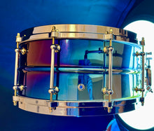 Load image into Gallery viewer, TW custom Drum "Steel" Blue Rainbow PVD