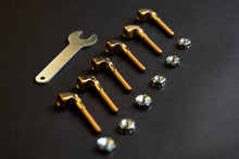 Load image into Gallery viewer, Bridge Pin Bolts, 6 Pack Brass
