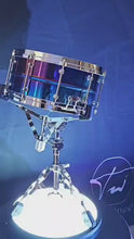 Load and play video in Gallery viewer, TW custom Drum &quot;Steel&quot; Blue Rainbow PVD
